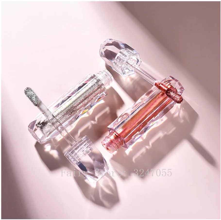 

10/50pc 2ml Clear Lip Gloss Wand Tube Empty Packaging DIY Diamond Lip Gloss Bottle Cosmetic Lipgloss Container Transparent Lipst