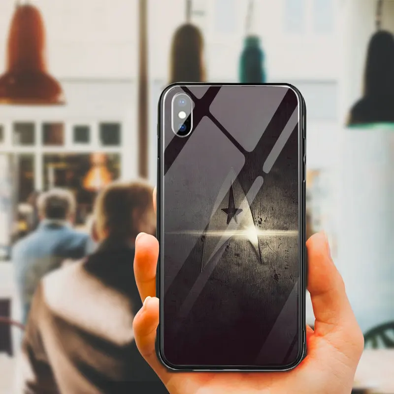 Чехлы для телефонов из закаленного стекла iPhone 8 7 6 5 5S SE 2020 6S Plus X XR XS 11 Pro Max чехлы
