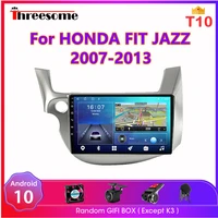android 10 0 2 din car radio for honda fit jazz 2007 2013 multimedia video player 4g net carplay gps navigation dvd head unit