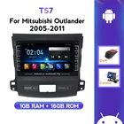 Автомобильный мультимедийный проигрыватель с сенсорным IPS-экраном, Android 8,1, радио, GPS-навигацией, без DvD для Mitsubishi Outlander 2006-2007, 2010-2011, типоразмер 2DIN