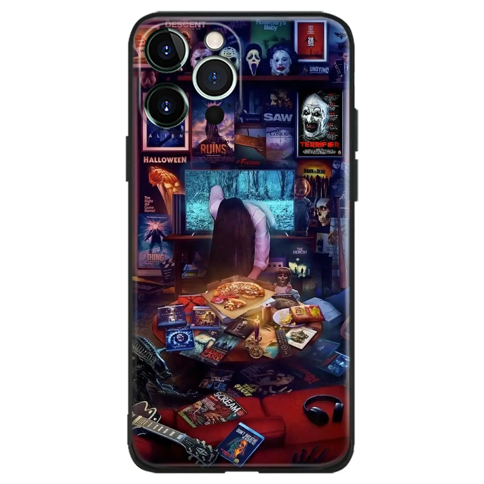 Винтажный Мягкий силиконовый чехол на Хэллоуин для iPhone SE 7 8 Plus X XR XS 11 12 13 Mini Pro Max