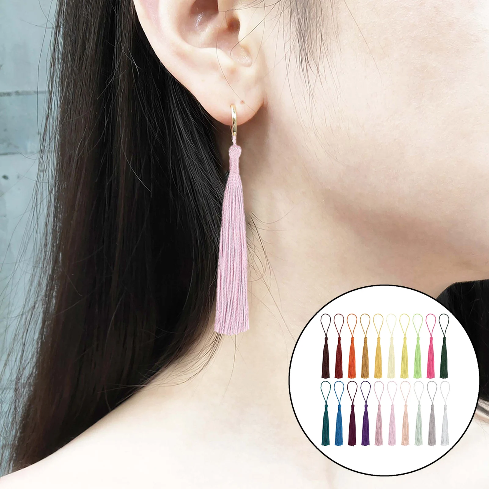 

Подвеска с кисточкой для рукоделия, брелок «сделай сам», ремешки для сотового телефона, аксессуары для изготовления ювелирных изделий, 300 шт...