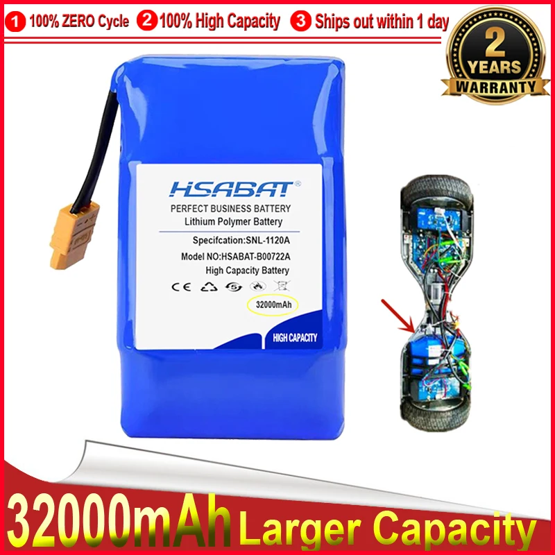 HSABAT 0 цикл 32000 мАч 10S2P Аккумулятор для электрического самовсасывающегося