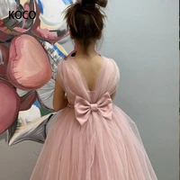 jonany pink flower girl dress for wedding party gown tulle kid birthday princess dresses first communion gowns