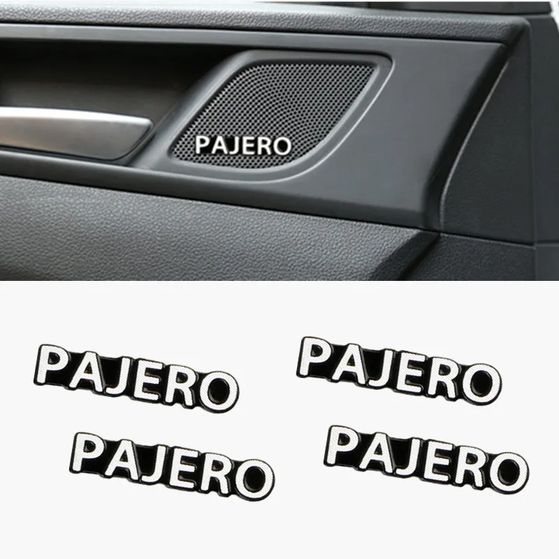 4 шт. Автомобильная звуковая декоративная 3D алюминиевая эмблема наклейка для