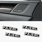 4 шт., автомобильные наклейки-эмблемы для Mitsubishi Pajero 2 3 4