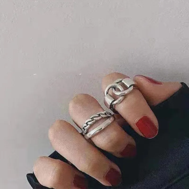 Хип хоп винтажные металлические панк цепи крест Открытый кольца ремень пряжка