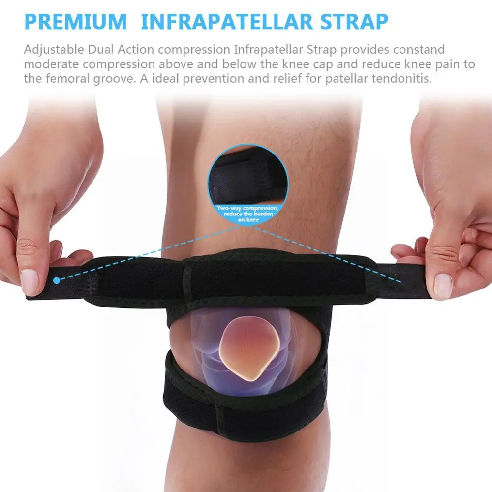 

Knee Joint Support Belt Adjustable Movement Humerus Support Protector Bandage Knee Orthopedic Kneepad Posture Corrector Support