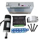 Высокоскоростной фрезерный блок питания 500 Вт, Драйвер шагового двигателя 55 мм, зажимной кронштейн ER11, цанговый патрон