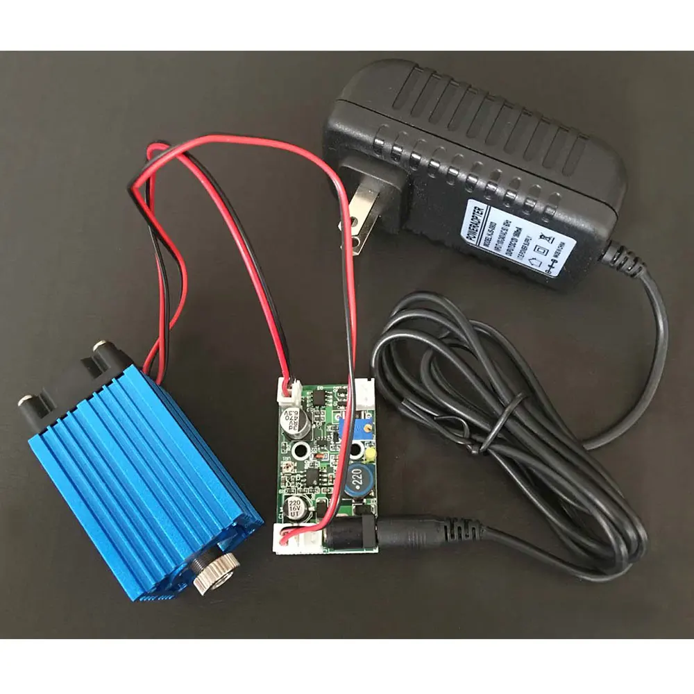 Синий лазерный модуль высокой мощности 2000 нм 2 Вт МВт гравировальный фокус