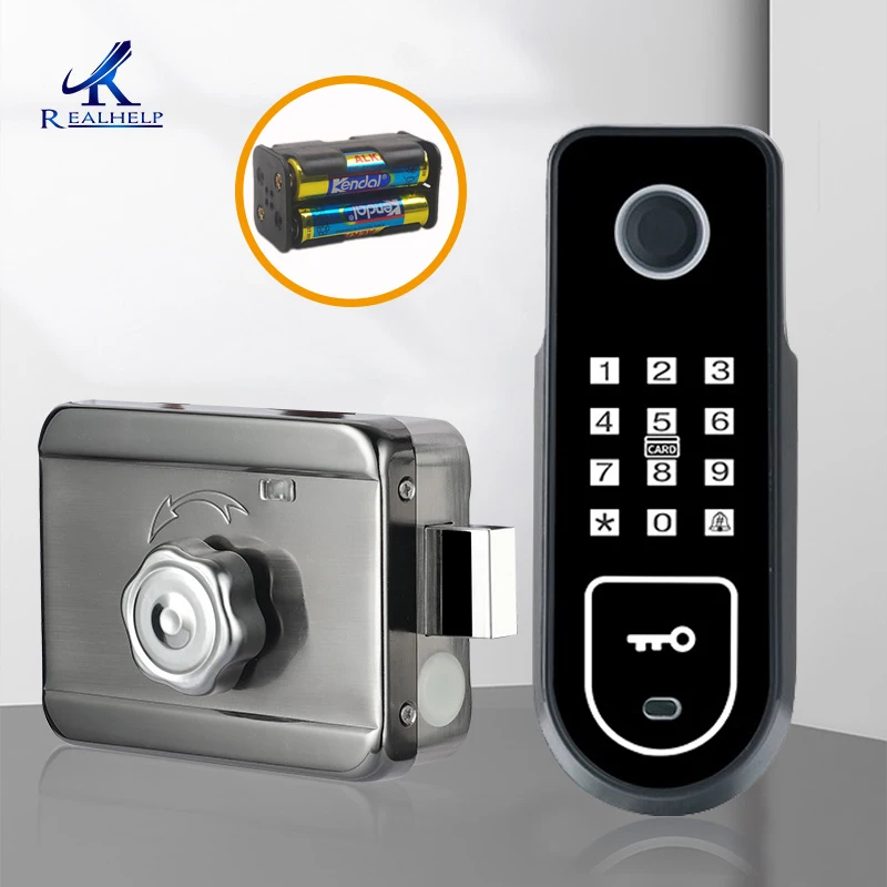 

Wetherproof Fingerprint Lock Fingerprint Reader Keyless Bolt Door Lock Outdoor Door Lock Digit Code Door Lock NFC Unlock