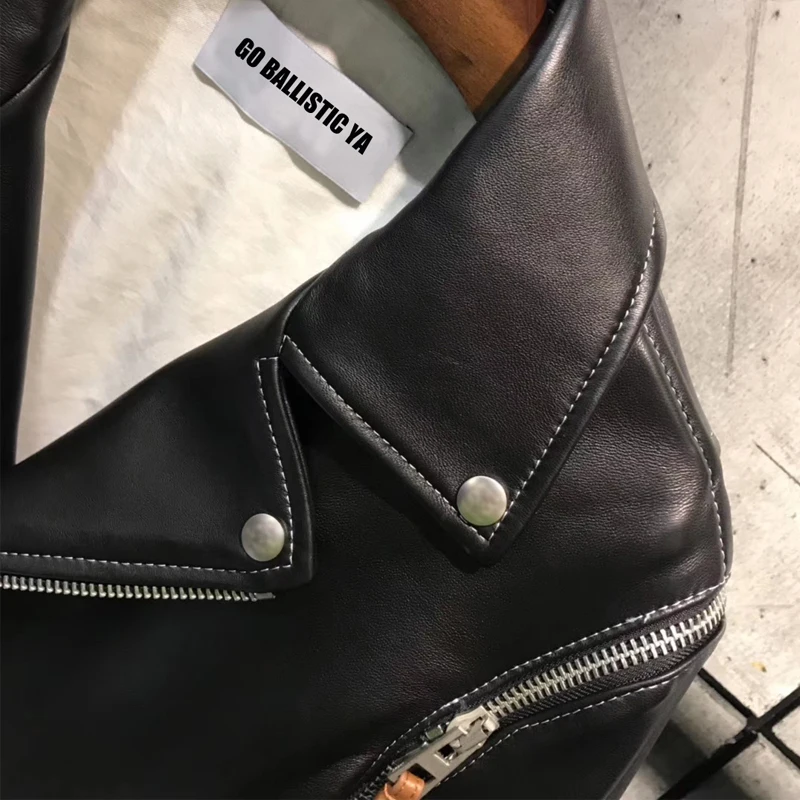 real leather jacket women genuine ladies lambskin | Женская одежда
