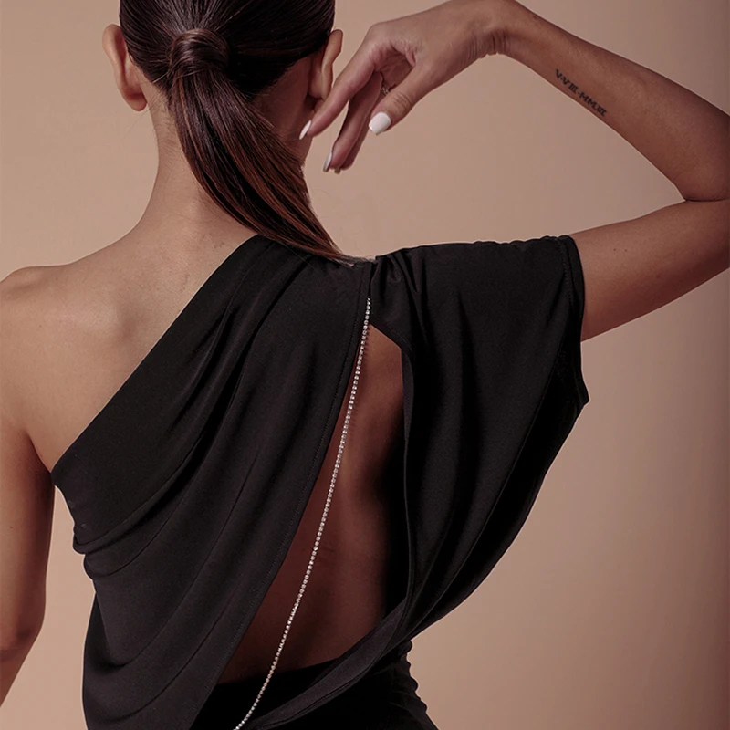 Женское танцевальное платье черного цвета бальные платья для латинских танцев