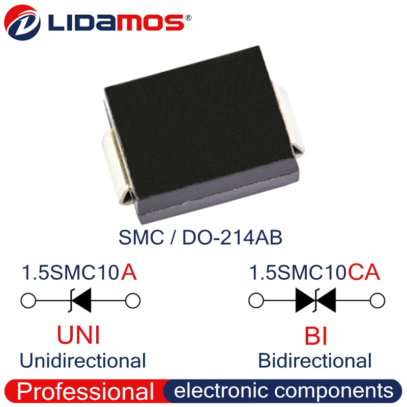 200 шт. TVS 1. 5smc56a 56A 5smc56ca 56C 5smc62a 62A 1.5SMC62CA 62C SMC Флюоресцентный супрессионный диод SMD