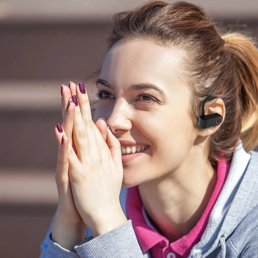 TWS + настоящие беспроводные наушники 5 0 EDR Hi Fi Bluetooth шумоподавляющие спортивные с