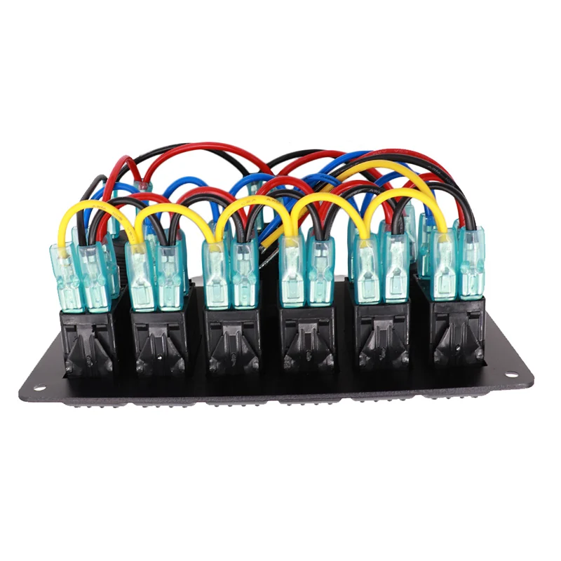 6 банд светодиодный кулисный переключатель панель 5 Pin ВКЛ-ВЫКЛ тумблер