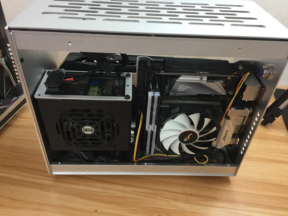 

All Aluminum A4 Itx Mini Game Gaming Computer Case Water Cooling Support SFX Power Supply Transparent Acrylic Side Panel