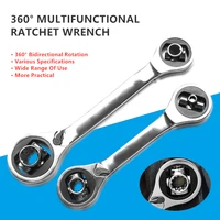 8 in 1 multifunctional ratchet wrench double headed socket spanner degree rotation socket wrench universal car repair hand tools