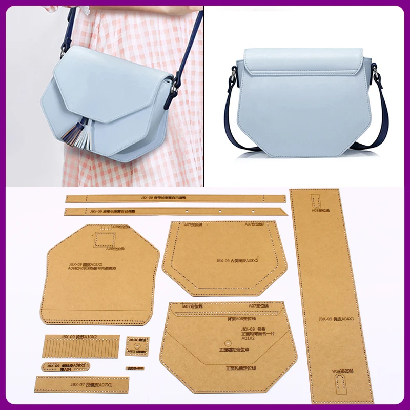 1 Набор сделай сам вручную для кожи женская сумка на одно плечо мессенджер с