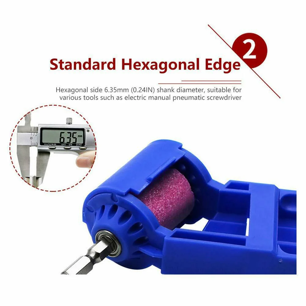 

Lightweight Drill Sharpener Compact Sharpening Kit Millstone Wrench Bit