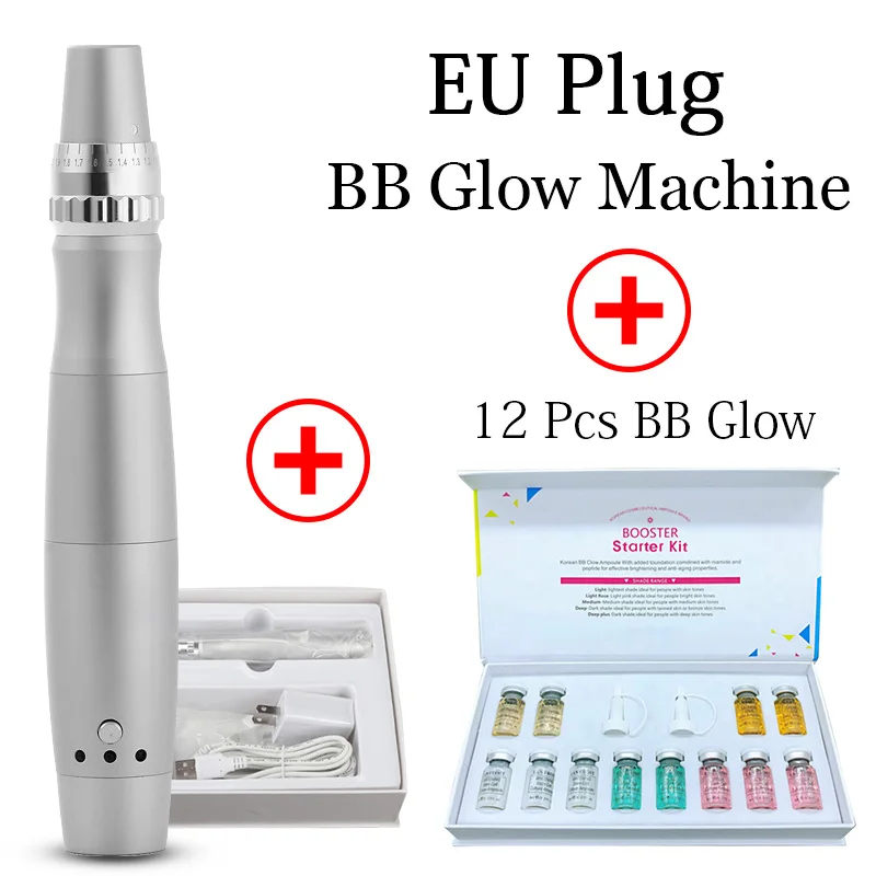 BB крем светящийся аппарат DermaWhite ампульная сыворотка ручка для удаления акне шрамов и морщин удаление пигментации USB электрическая Беспроводная Дерма ручка - Цвет: EU machine bb cream4