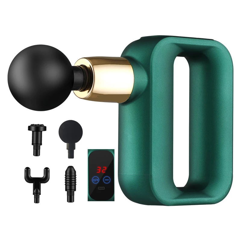

Mini LCD Touch Electric Massage Gun Mini Deep Fascia Body Massager for Muscle Exercising Pain Relaxation Slimming Massage Gun
