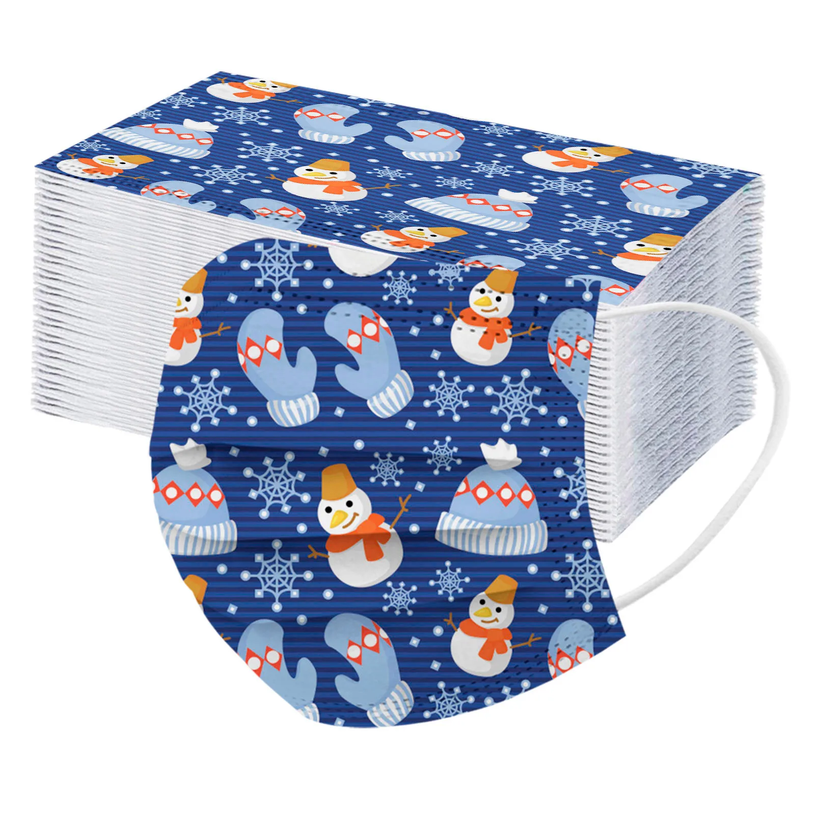 

10 шт., детские маски для лица, 3 слоя