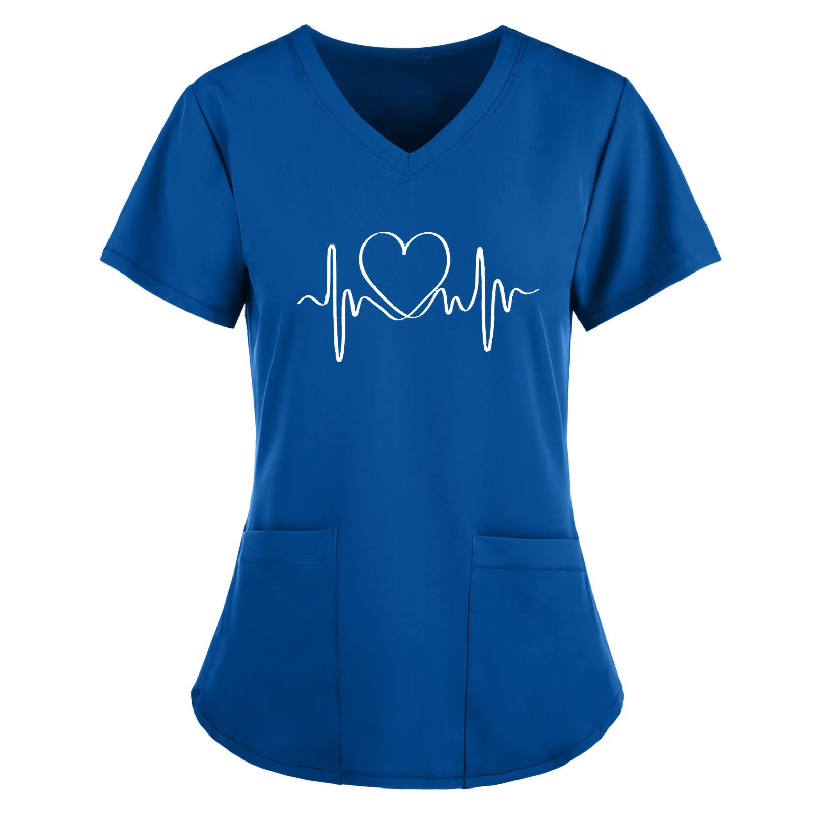 Женские топы Рабочая Одежда Новинка лета 2021 футболка с коротким рукавом и V