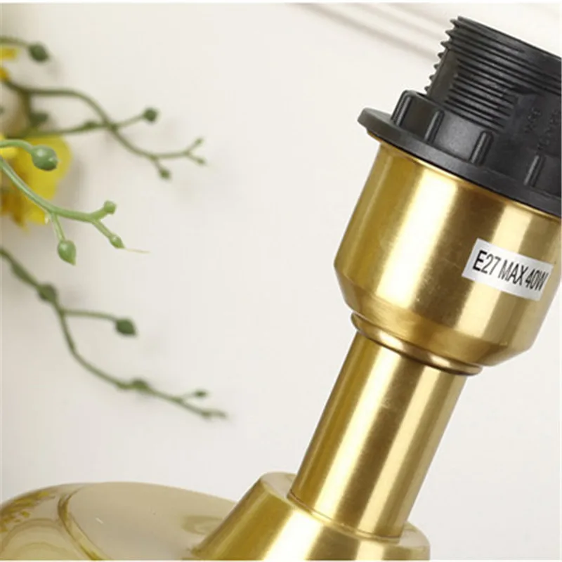 Керамическая Настольная лампа в китайском стиле для спальни гостиной фойе