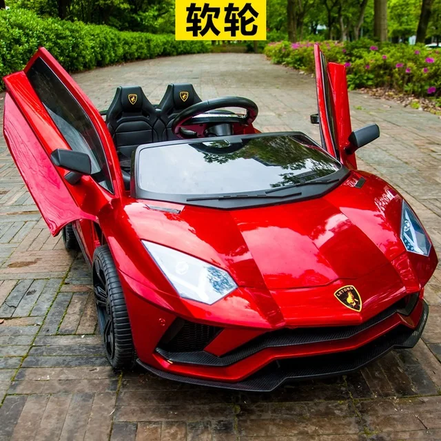 Model 4 Red Детский Электрический квадроцикл с двойным автомобилем с дистанционным управлением, детский автомобиль 1-3 игрушки 4-5 лет, может присесть два человека - Цвет: Model 4 Red