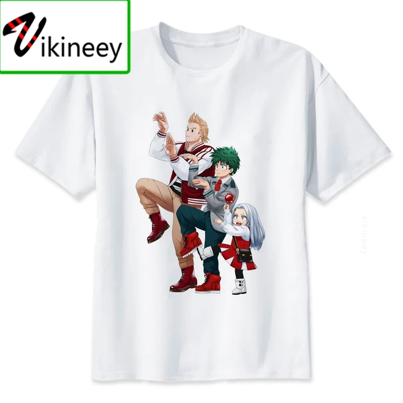 

New Boku No Hero Academia Plus Ultra! Lines Tshirts Camisas Fashion My Hero Academia Anime T Shirt Short Sleeve Tops