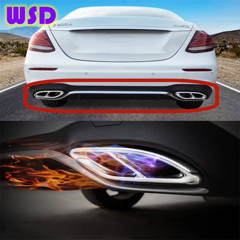 

Exhaust pipe decoration cover, suitable for W213/W205/X253, four-out exhaust pipe modification, tail throat, car accessories
