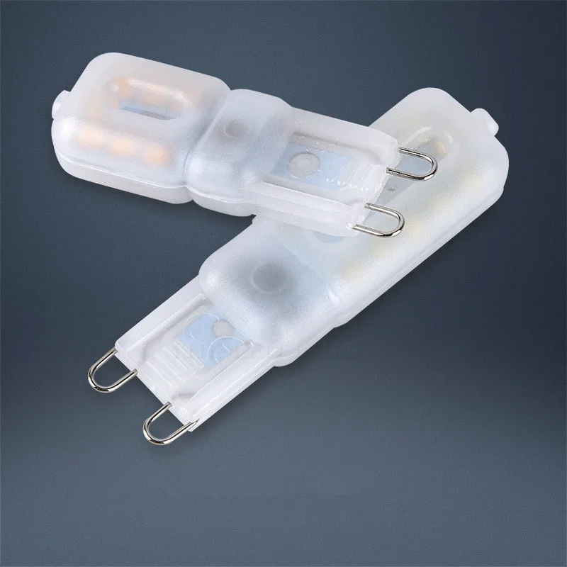 Бесплатная доставка светодиодная лампа G9 220 В 5 Вт 7 мини молочного цвета