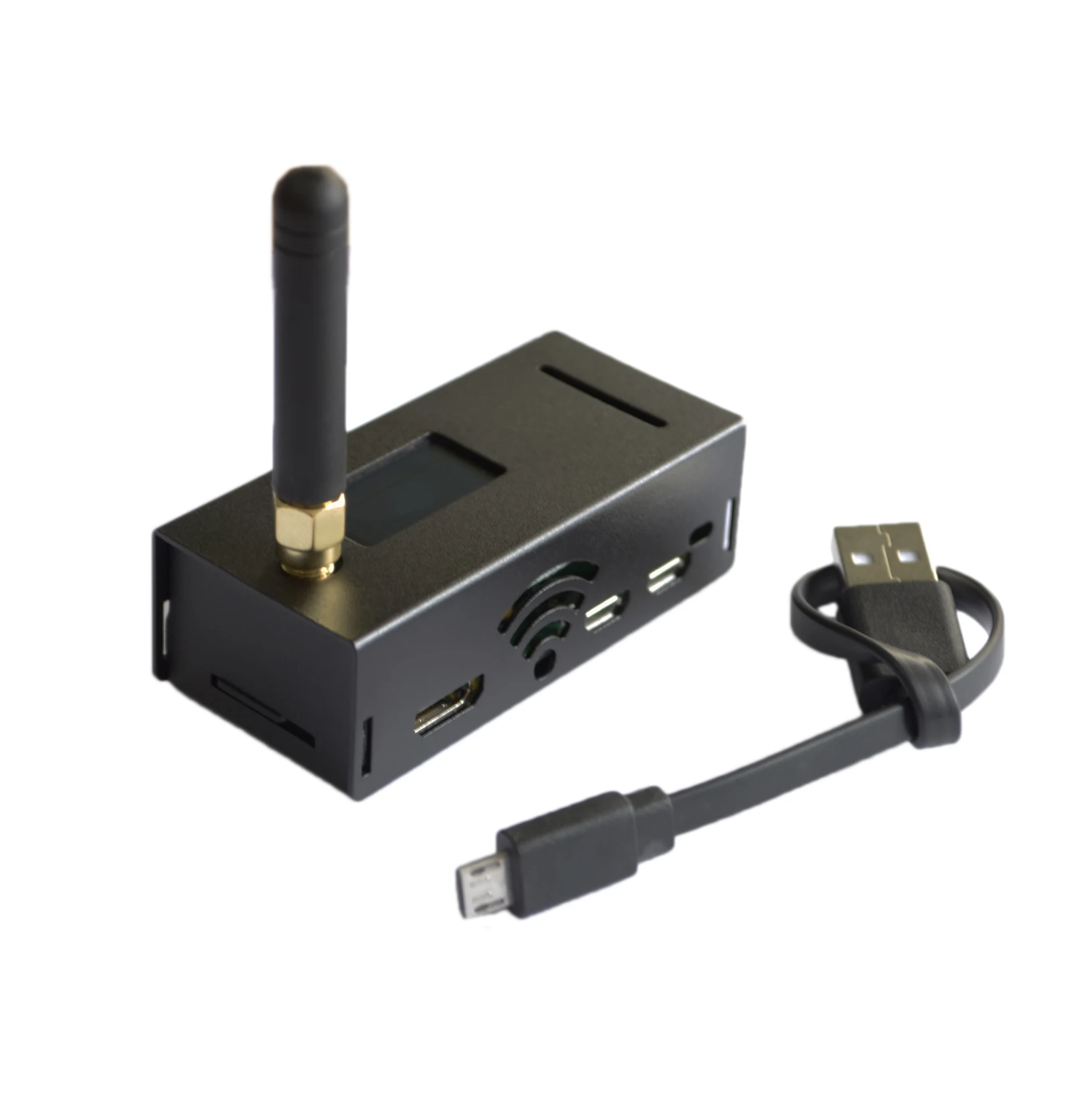 Jumbospot MMDVM Поддержка точки доступа P25 DMR YSF DSTAR+ raspberry Pi-Zero w+ OLED+ антенна+ черный чехол+ tf-карта готов к QSO