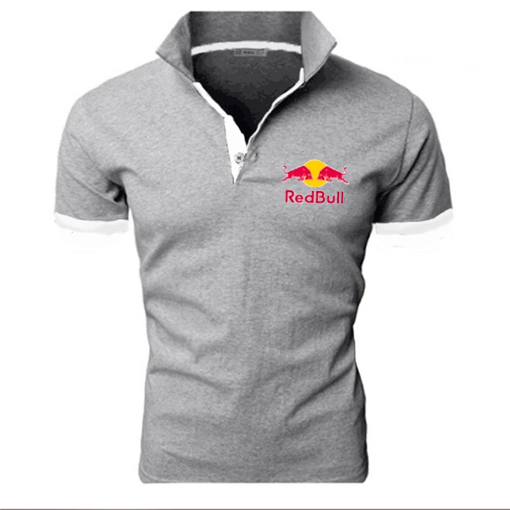 

New Brand Logo Polo Shirt Fashion Polo Shirt Business Casual Men's Shirt Oversized T-shirt Street Hip Hop Sports Polo Shirt