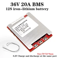 12s 36v 20a lifepo4 battery bms protection board3 2v same port pcm 36v lithium iron phosphate battery pack with balance function