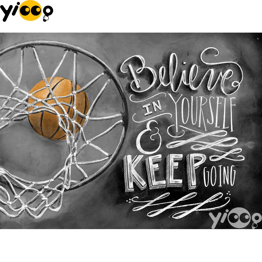 

Full Square/Round Diamond Embroidery Basketball spirit 5D Diamond Painting Rhinestone Mosaic Home Decor Gift BX2466