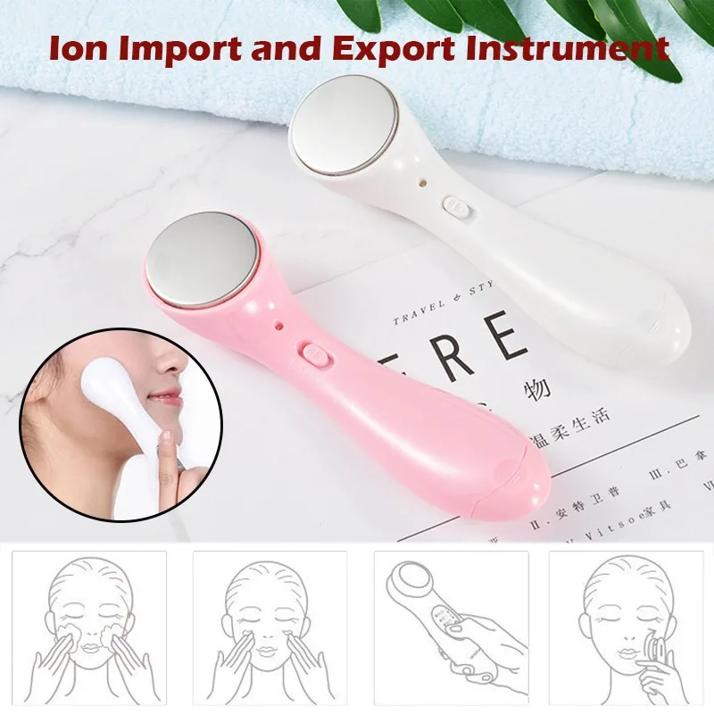 

Electric Anti-aging Machine High Frequency Ultrasonic Facial Beauty Device Ionic Clean Wrinkle Removal Skin Lift Facial Massager