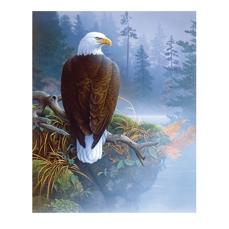 

CAMMITEVER Full Diamond Embroidery Eagle Diy Diamond Painting Eagle Diamond Mosaic Needlework Diamond Picture Home Decor