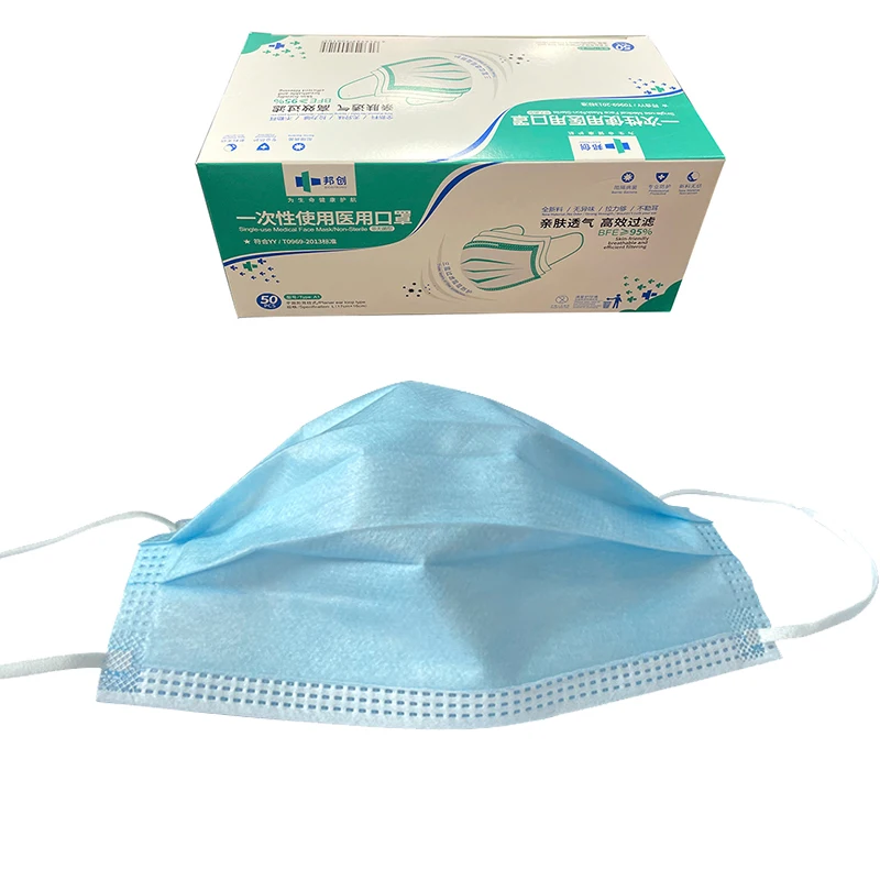 

Disposable medical Face Masks mascarilla quirúrgica 3 capas For Home & Office 3Ply Breathable & Comfortable Filter Safety Mask
