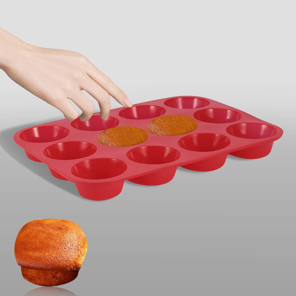 1 шт. силиконовая форма для выпечки 12 чашек |