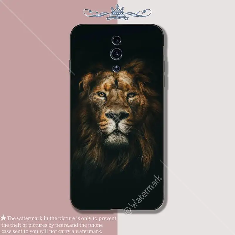 Yinuoda Лев черный мягкий чехол для телефона OPPO A5 A9 2020 A7X Рино 2 ace 3 pro realme 5 PRO funda |