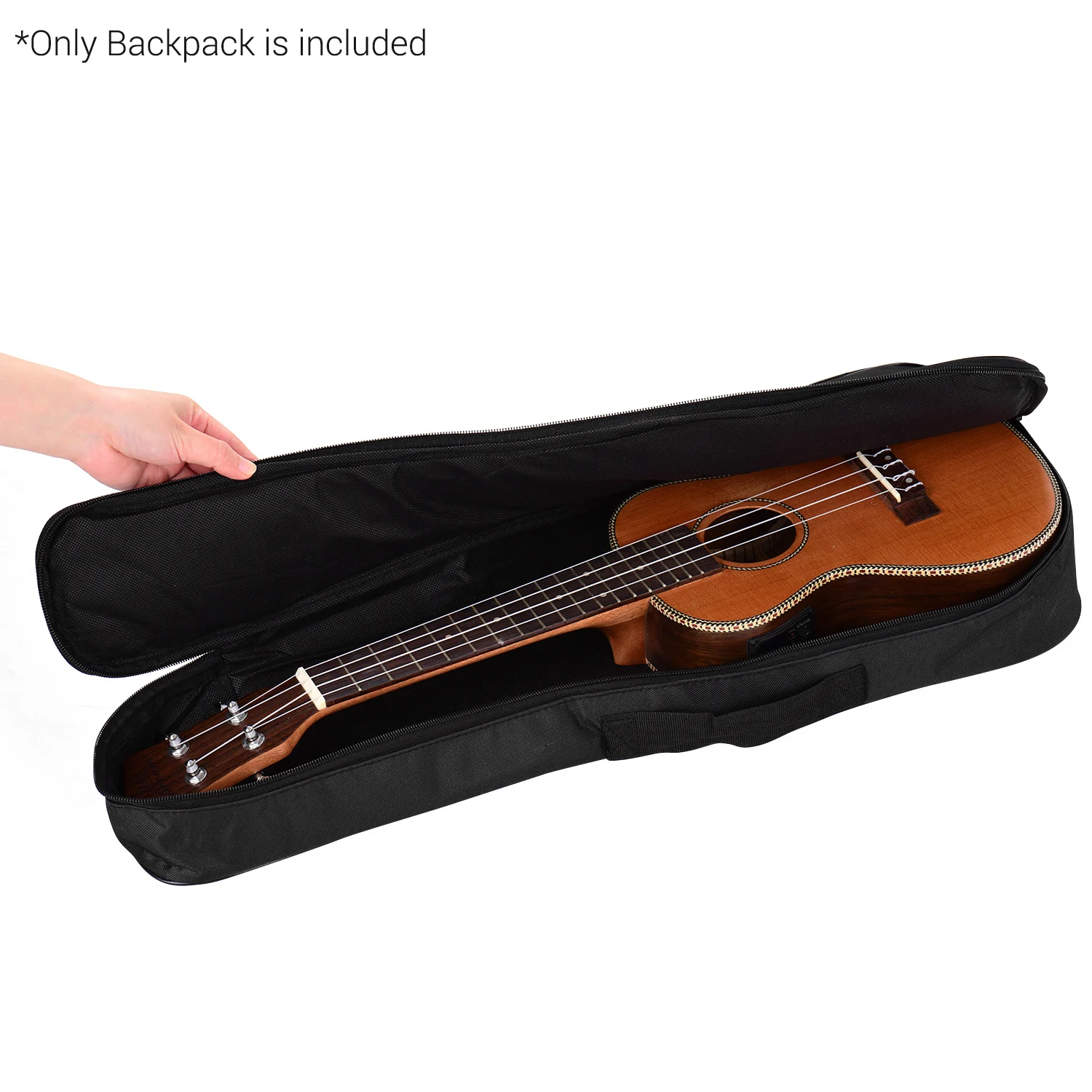 26 дюймов Tenor Гавайская сумка Ukelele Uke рюкзак чехол 5 мм подкладка с регулируемыми