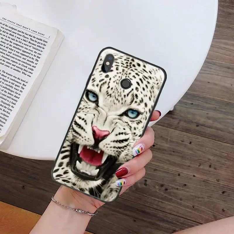

Leopard Ferocious prairie animals Phone Case For Xiaomi Redmi note 7 8 9 t max3 s 10 pro lite Luxury brand shell funda coque