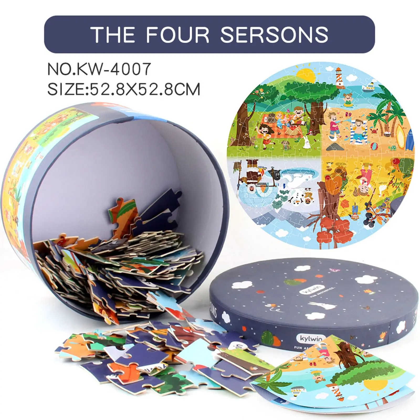

150pcs Puzzle Toys Four Seasons Puzzle Toy A Year Jigsaw Puzzle Seasonal Theme Puzzle For 15-35 Years Old Person Educational Toy