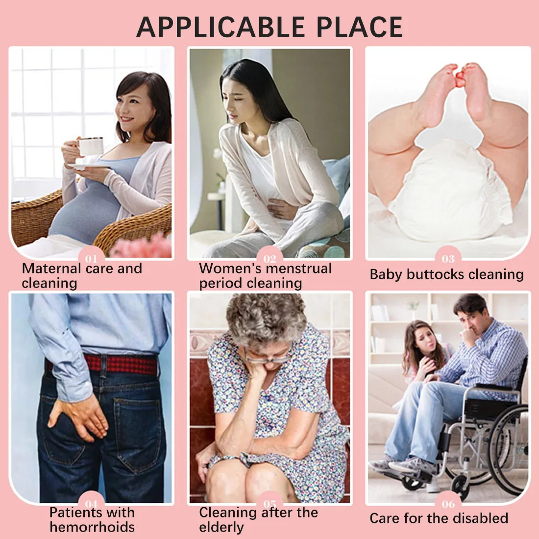 

Hand-held cleaning pregnant women household sprayer portable long nozzle baby large capacity toilet travel personal cleaner