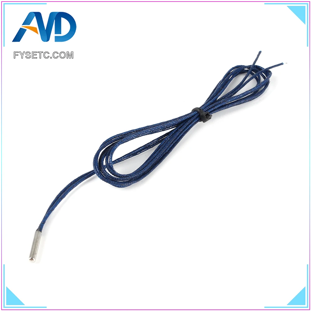 Зонд PT1000 4 мм * 30 RTD 1m-wire Платиновый датчик теплового сопротивления для 3D-принтера