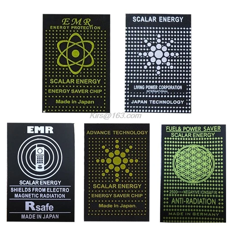 10PCS EMR Scalar Energy Phone Sticker Anti Radiation Chip Shield Paster Laptop Anti EMP EMF Protection for Pregnant Woman