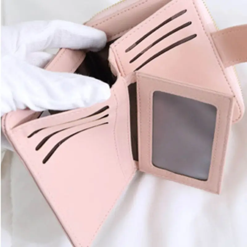 

Women Lady Leather Short Wallet Credit Card Holder Coin Bag Case Purse Handbag New 2021