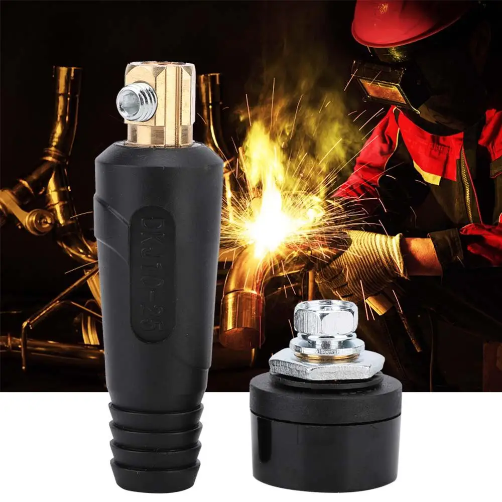 Медный резиновый сварочный кабель в европейском стиле быстрый разъем 200 400A